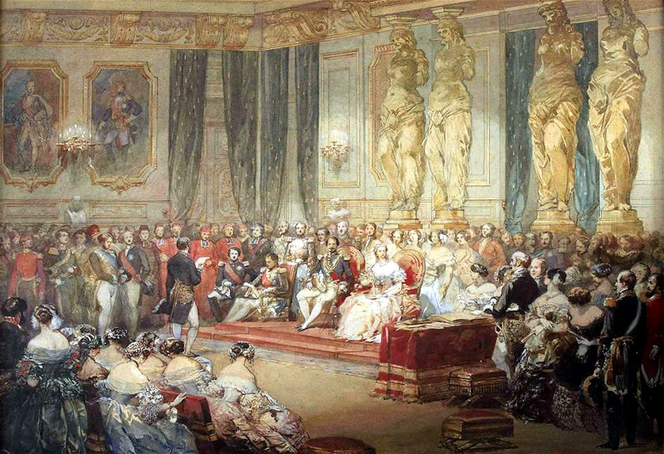 Official reception by Napoleon III at the Tuileries