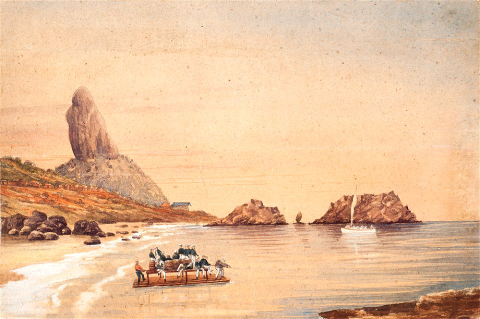 Oficiais no Mar, Destaque para o Morro do Pico, da Coleção Brasiliana Iconográfica