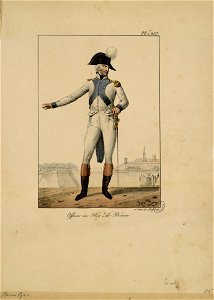 Officier au régiment de Béarn - Fonds Ancely - B315556101 A LECOMTE 001
