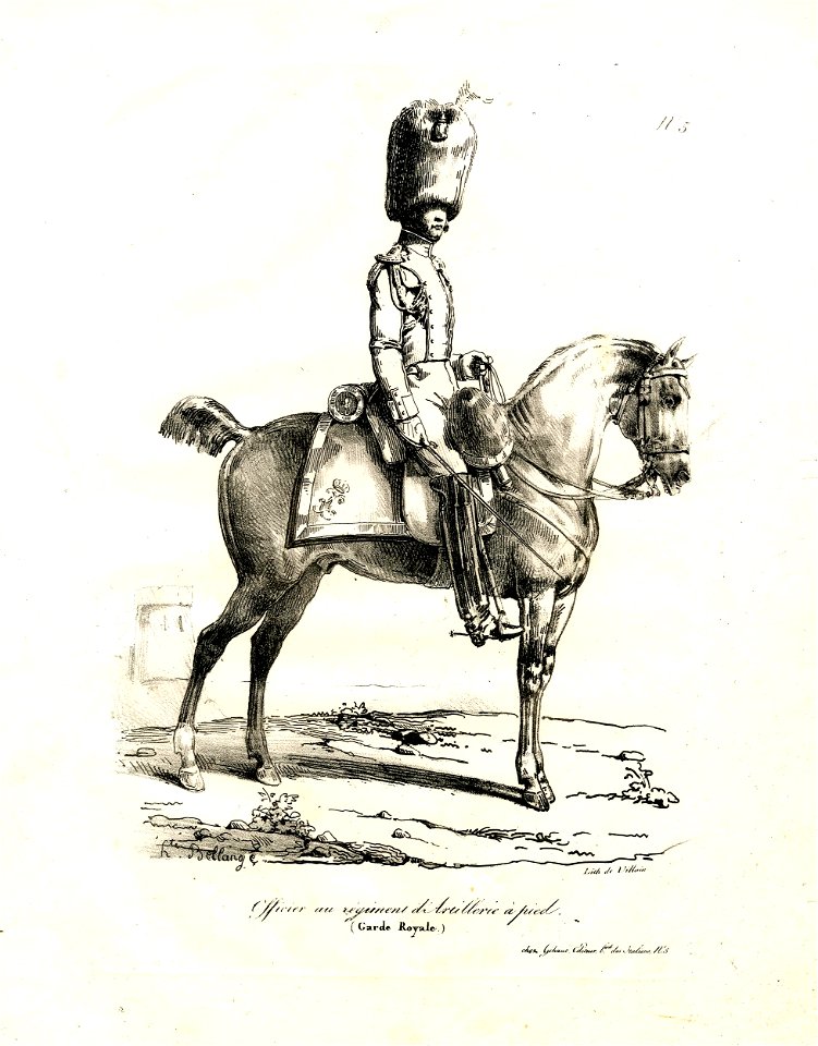 Officier au régiment d'Artillerie à pied (BM 1869,0410.2042)