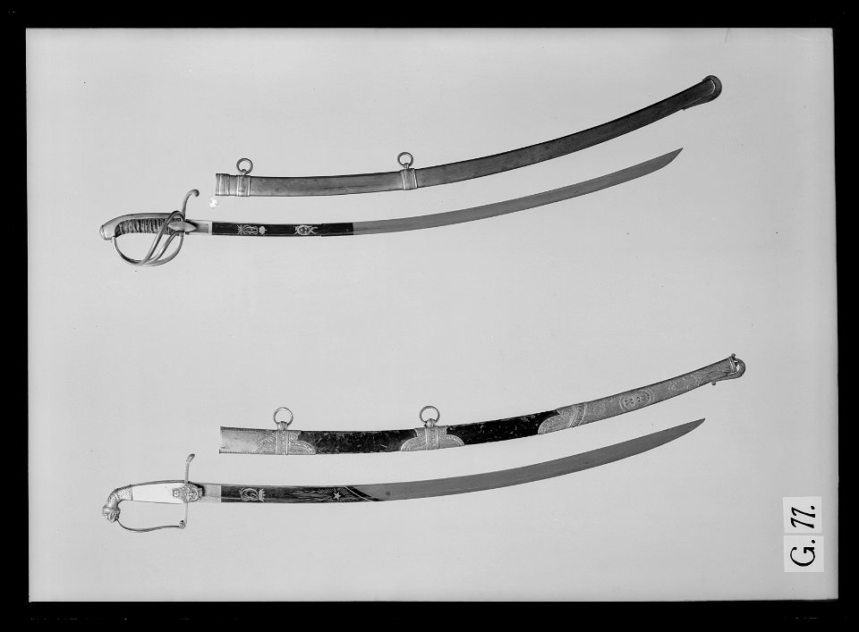 Officerssabel, Frankrike ca 1815-1818, tillåten modell, Sverige - Livrustkammaren - 777