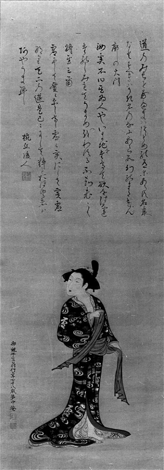 Ogawa Haritsu (Ritsuō) - Girl Tying Sash - 36.100.58 - Metropolitan Museum of Art
