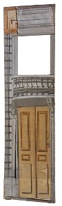 Okänd - Del av kuliss till ”En stad 15 delar, Snedkuliss, del av husfasad - NMGrh 3802j - Nationalmuseum