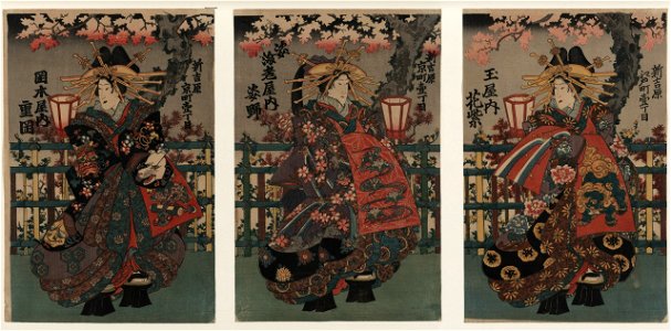 Okamotoya uchi Shigeoka Sugataebiya uchi Sugatano - Tamaya uchi Hanamurasaki. LCCN2002700092
