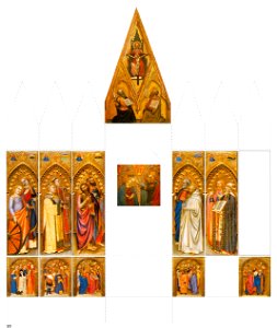 Ognissanti polyptych, reconstruction.