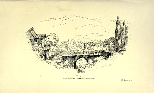 Old Roman Bridge, Broussa, by Mary Adelaide Walker