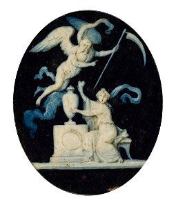 Okänd - Death with a Woman near an Urn - NMDsc 54 - Nationalmuseum