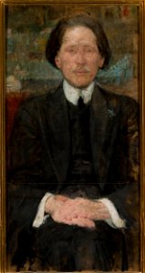 Olga Boznańska - Portrait of a young man in black - MP 532 MNW - National Museum in Warsaw
