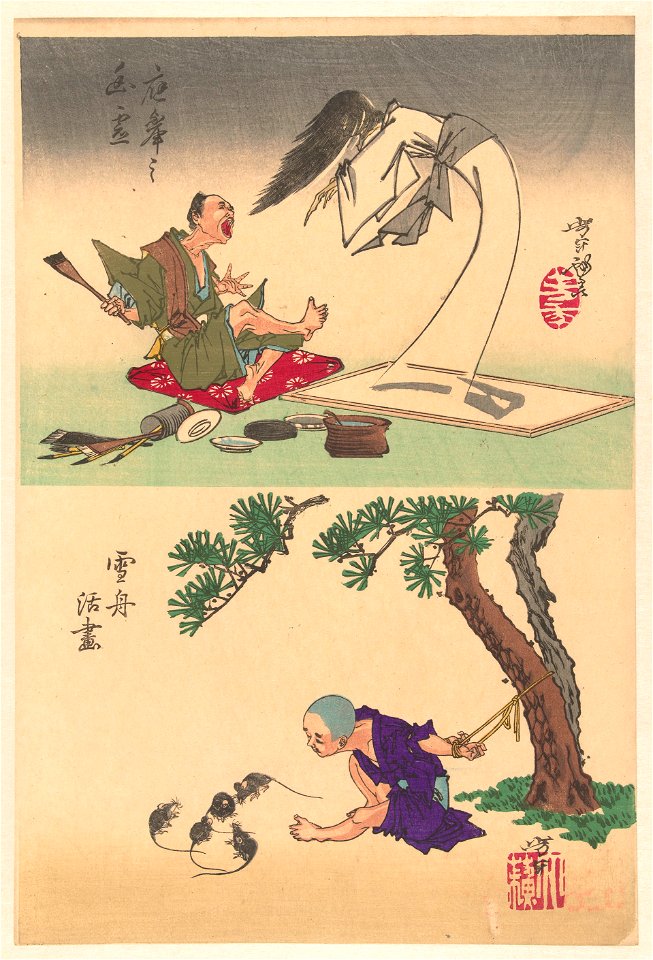 Okyo`s schildering komt tot leven-Rijksmuseum RP-P-1990-152