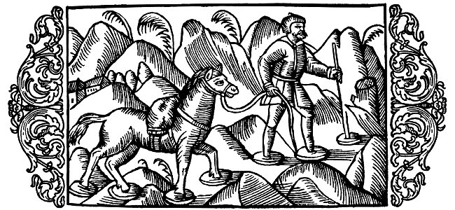 Olaus Magnus - On Horses Mode of Travel over Snowy Mountains