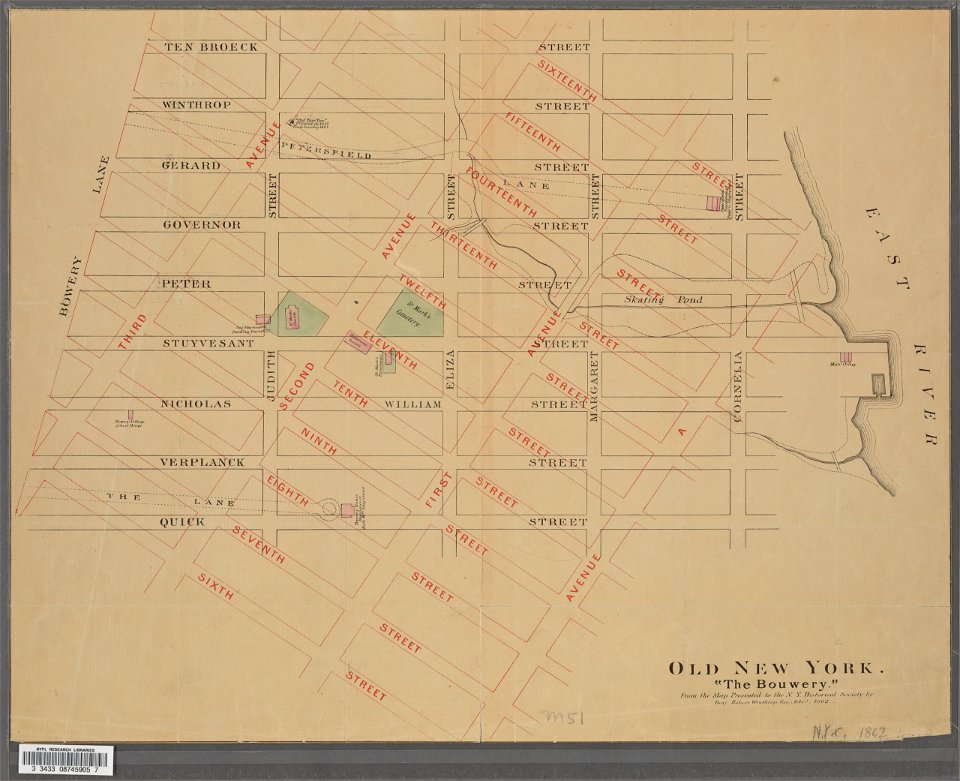 Old New York, The Bouwery, from Valentine's Manual 1862