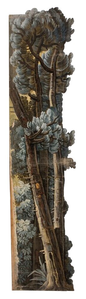 Okänd - Del av kuliss till Skog, 12 delar, Kuliss för högra delen av scenen, träd - NMGrh 3800b - Nationalmuseum
