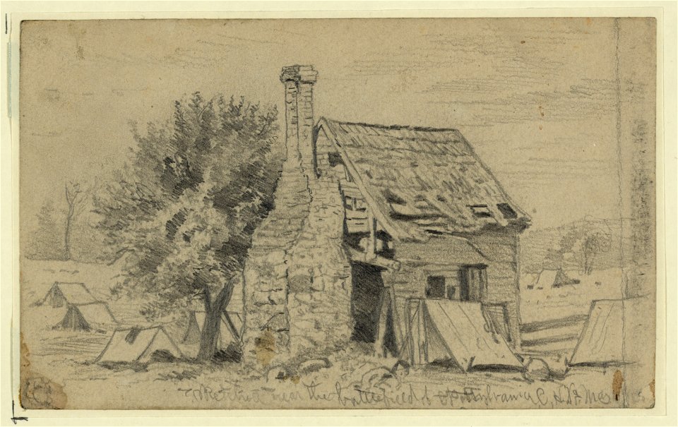 Old house on the battlefield of Spottsylvania (sic) LCCN2004661547