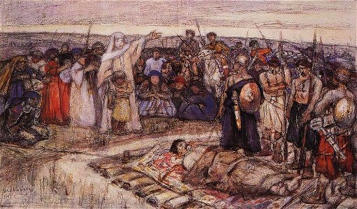 Olga and her dead husband Igor