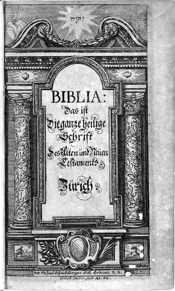 Oktavbibel der Barbara Schaufelberger, 1683