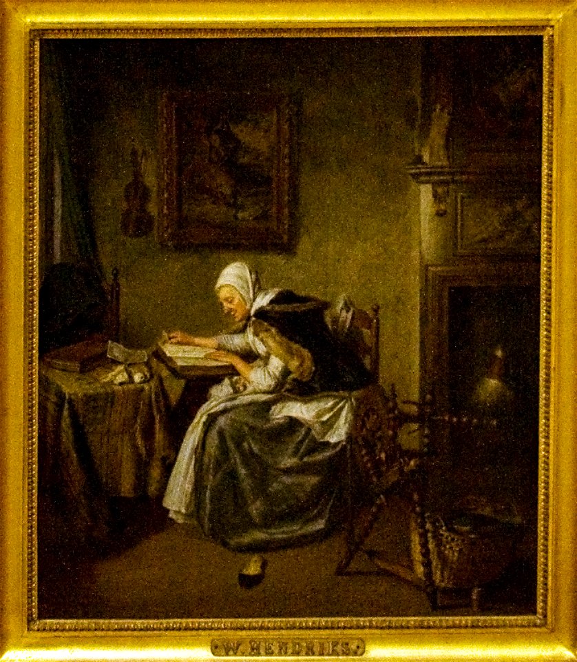 Old Woman Reading