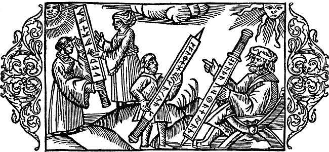 Olaus Magnus - On Runestaffs. Free illustration for personal and commercial use.