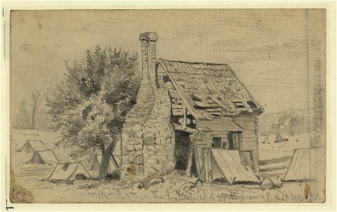 Old house on the battlefield of Spottsylvania (sic) LCCN2004661547