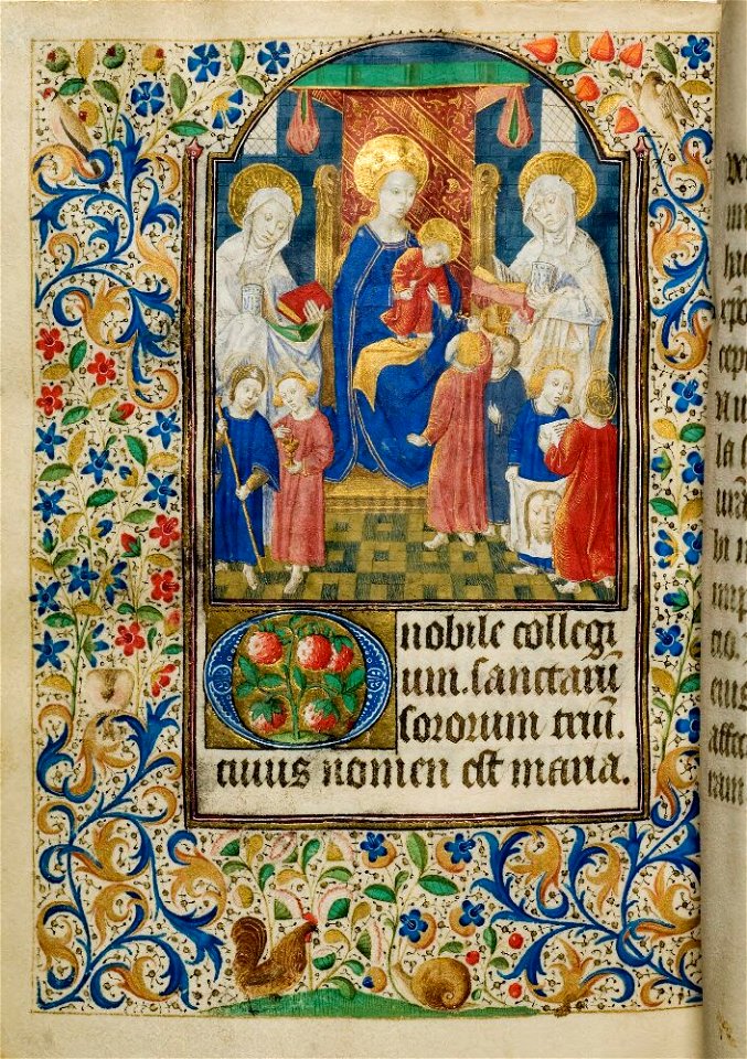 Okänd - Book of Hours (Chartres^), The Annunciation (fol. 28v - 29) - NMB 1211 - Nationalmuseum