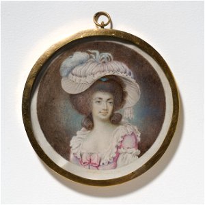 Okänd kvinna, möjligen konstnärens blivande hustru Ulrika Maria Stahlberg, död 1797 - Nationalmuseum - 117927