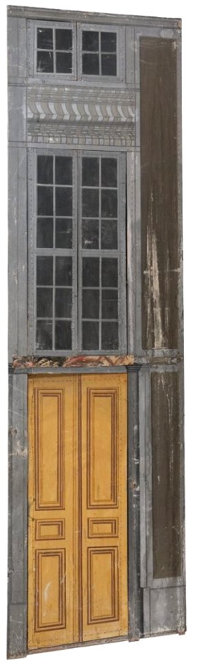 Okänd - Del av kuliss till ”En stad 15 delar, Snedkuliss, del av husfasad - NMGrh 3802i - Nationalmuseum