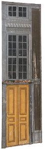 Okänd - Del av kuliss till ”En stad 15 delar, Snedkuliss, del av husfasad - NMGrh 3802i - Nationalmuseum