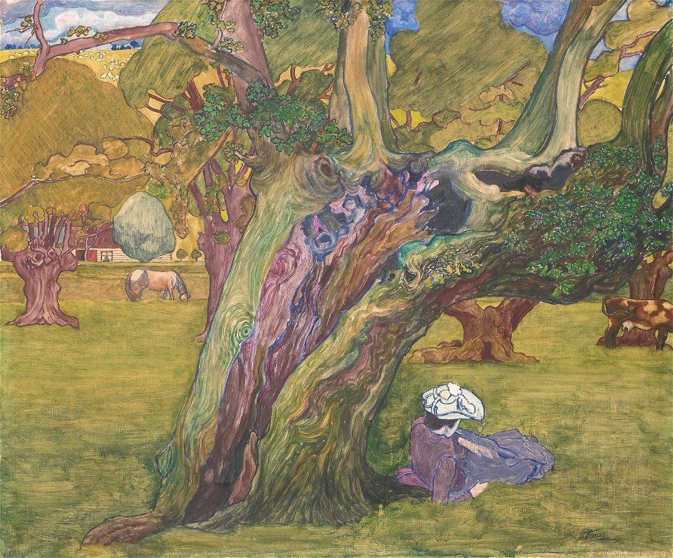 Old Oaks in Surrey by Jan Toorop