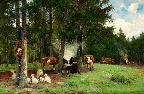 Olof Arborelius - Vallflicka med boskap