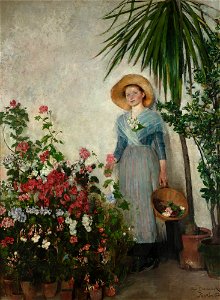 Olga Boznańska - In the orangery - MP 401 - National Museum in Warsaw