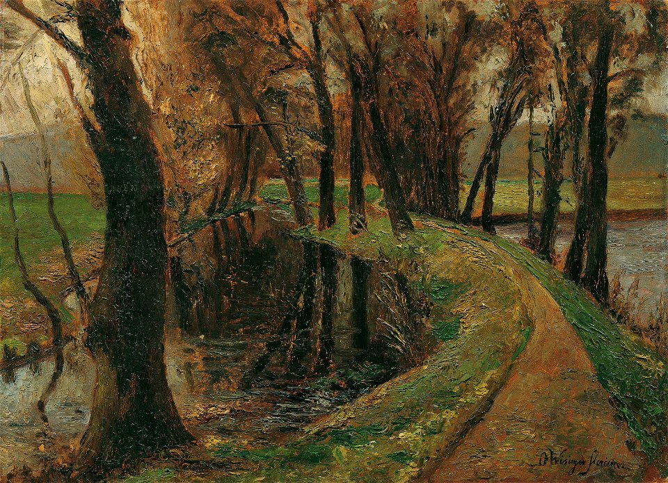 Olga Wisinger-Florian - Allee am Weiher - 5497 - Österreichische Galerie Belvedere