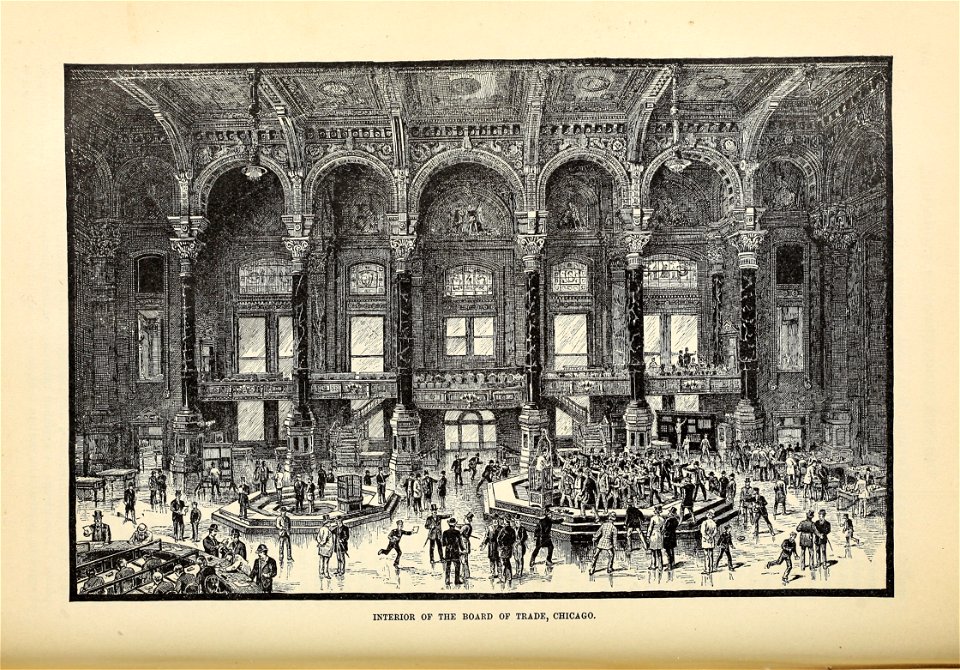 Old Chicago Board of Trade Building, Harper's Monthly V. 73
