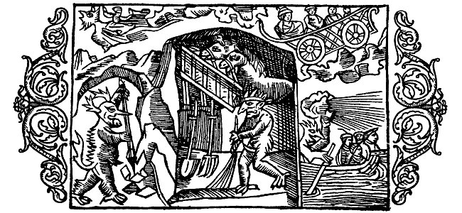 Olaus Magnus - On the Service of Ghosts. Free illustration for personal and commercial use.