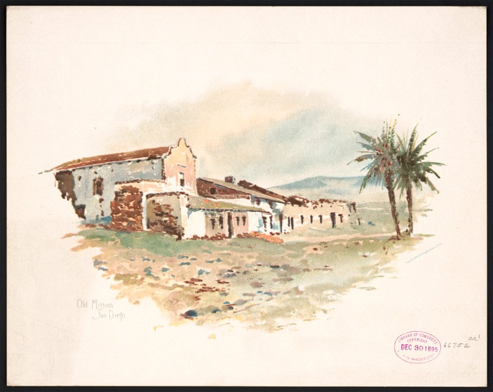 Old Mission, San Diego - by Louis K. Harlow. LCCN2016652387