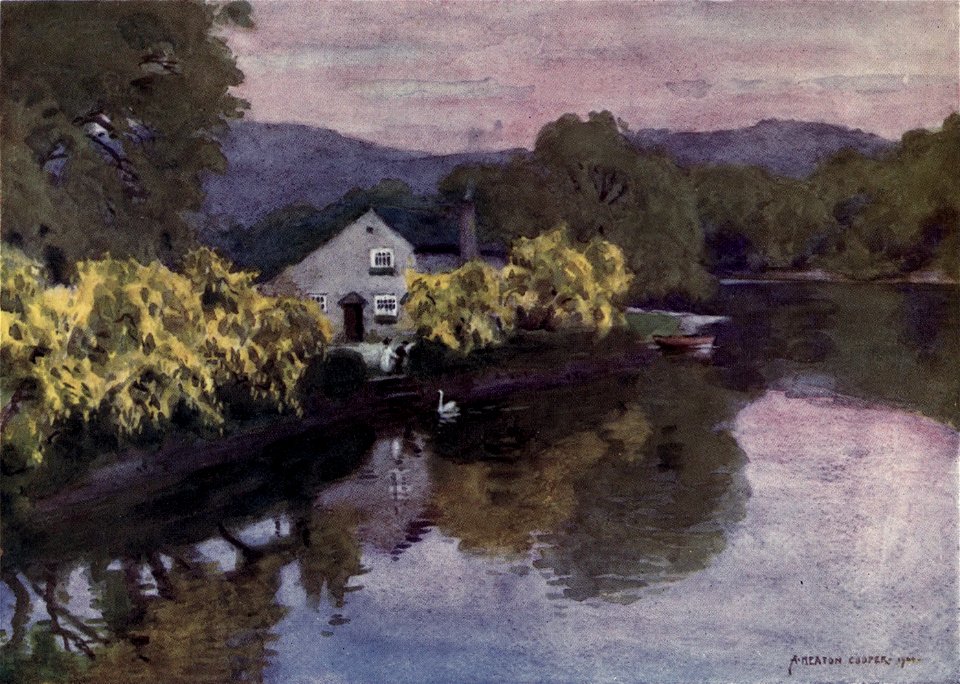 Old Laburnums at Newby Bridge - The English Lakes - A. Heaton Cooper