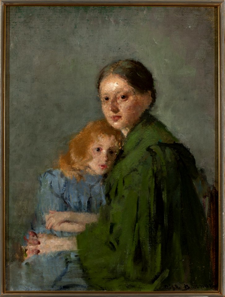 Olga Boznańska - Study of a woman with a girl - MP 498 MNW - National Museum in Warsaw