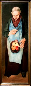 Old Woman Peeling Apples, with frame, 1894