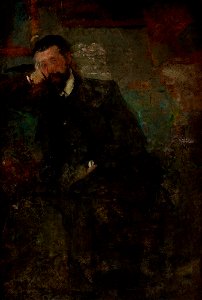 Olga Boznańska - Portrait of a Man – two-sided painting - MNK II-b-1332-b - National Museum Kraków