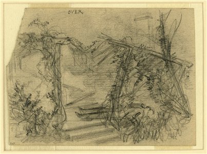 Old man dead on his porch near the Rapidan- house burned-1863 LCCN2004660391