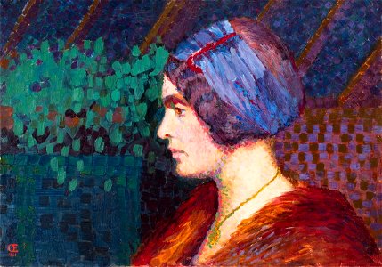 Olga Gummerus-Ehrström - Self-Portrait (Side, 1911)