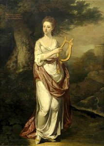 Oldfield Bowles (1739-1810) - Mary Elton (b.1749), Mrs Oldfield Bowles, with a Lyre - 624313 - National Trust