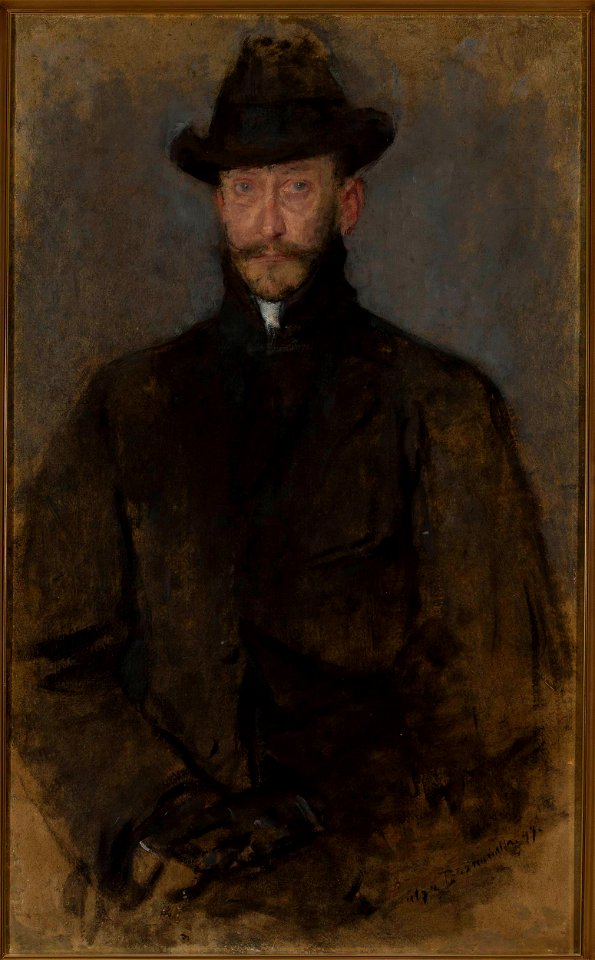 Olga Boznańska - Portrait of Antoni Kamieński (1860-1861–1933), painter - MP 507 MNW - National Museum in Warsaw