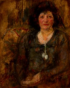 Olga Boznańska - Portrait of a Lady with a Necklace - MNK II-b-1348 - National Museum Kraków