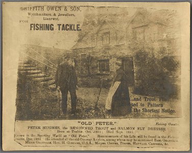 Old Peter Peter Hughes, the renowned trout and salmon fly dresser ; born at Trefriw, Oct. 1815 ; died Sept. 1893 (5292121)