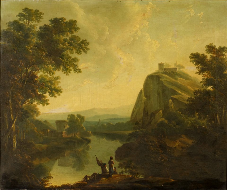 Olivia Serres (1772-1834) - Classical Landscape with Figures - RCIN 405168 - Royal Collection