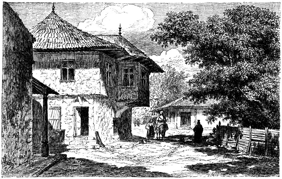 Old Turkish style house in Bucharest, 1860