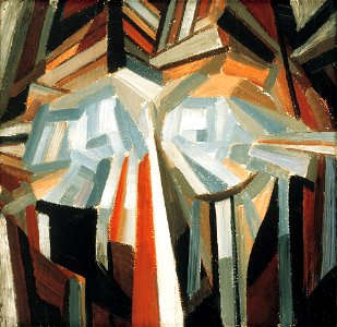 Oleksandr Bohomazov - Cubist Head - 1975-2 - Albright–Knox Art Gallery