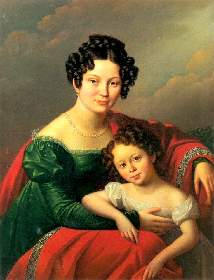 Oleszkiewicz-Portret kobiety z dzieckiem