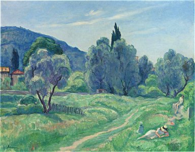 Olive Trees in Afternoon at Cannes by Henri Lebasque