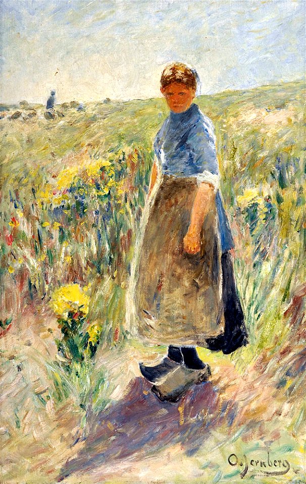 Olof Jernberg Mädchen in den Dünen