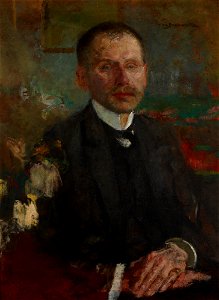 Olga Boznańska - Portrait of Bogdan Faleński – two-sided painting - MNK II-b-1333-a - National Museum Kraków